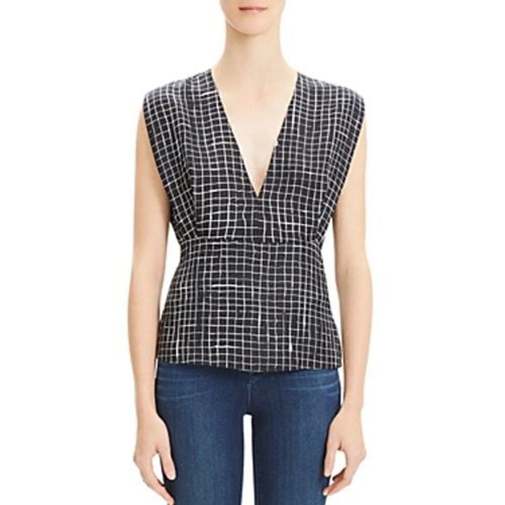 New. Theory black silk top. - Picture 14 of 15